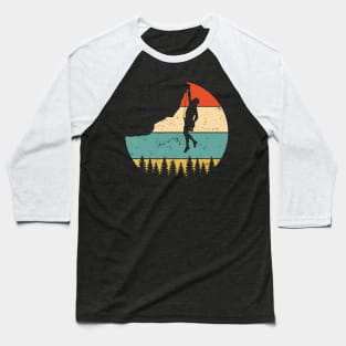 Vintage Rock Climbing T Shirt Mountain Climber Baseball T-Shirt